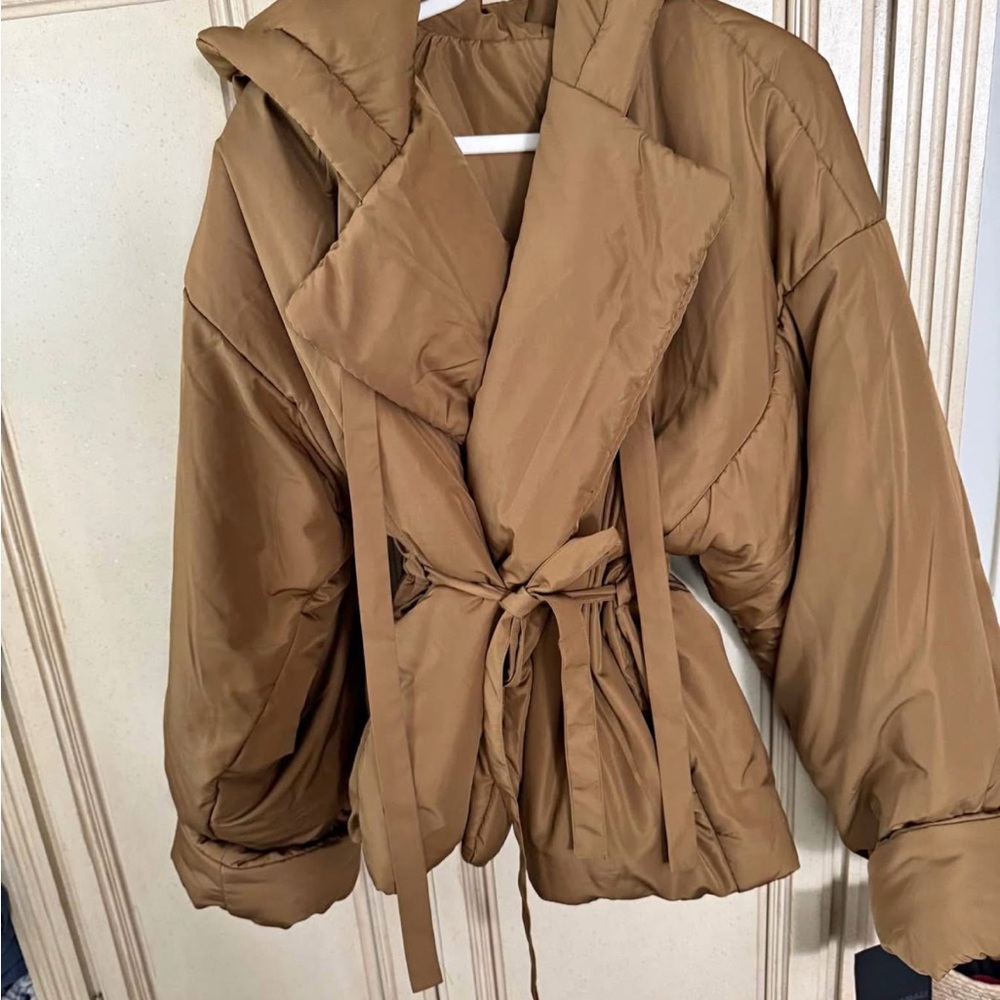 Norma Kamali Hooded Sleeping Bag Jacket with Drawstrings